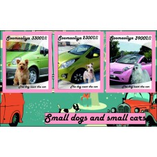 Транспорт Маленькие собаки и маленькие машины
